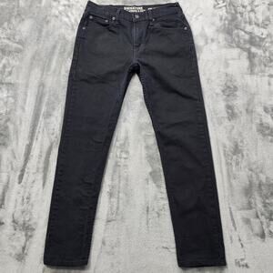 Signature Levi Strauss Jeans Men W30  L28* Black S37 Slim Straight Stretch Denim
